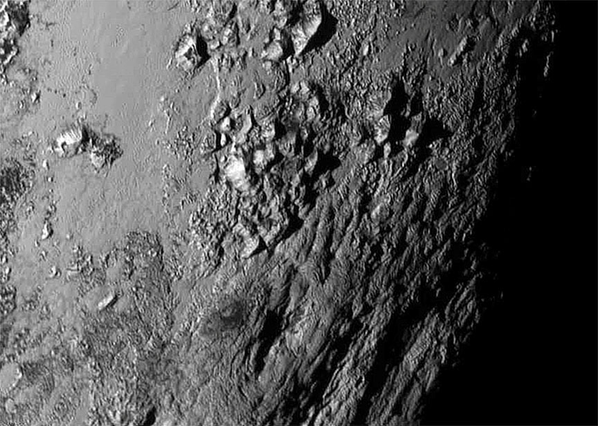 Структура поверхности Плутона
