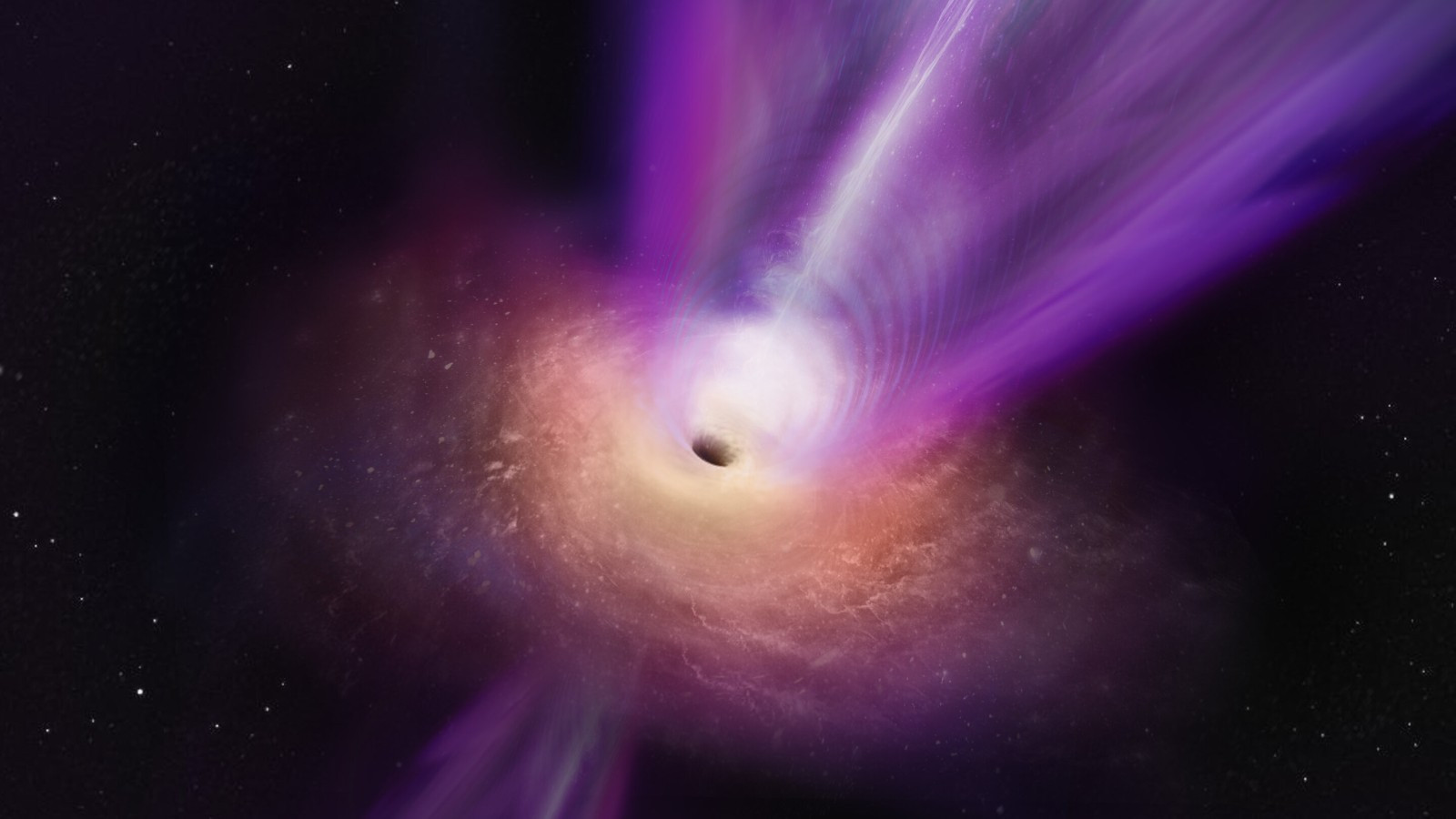 Телескопы впервые сделали совместный снимок сверхмассивной черной дыры M87 и массивного джета
