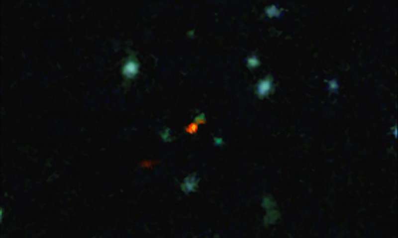 Телескоп ALMA впервые наблюдает область формирования галактик в ранней Вселенной