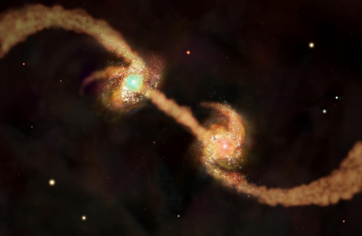 Темная материя стимулирует рост сверхмассивных черных дыр