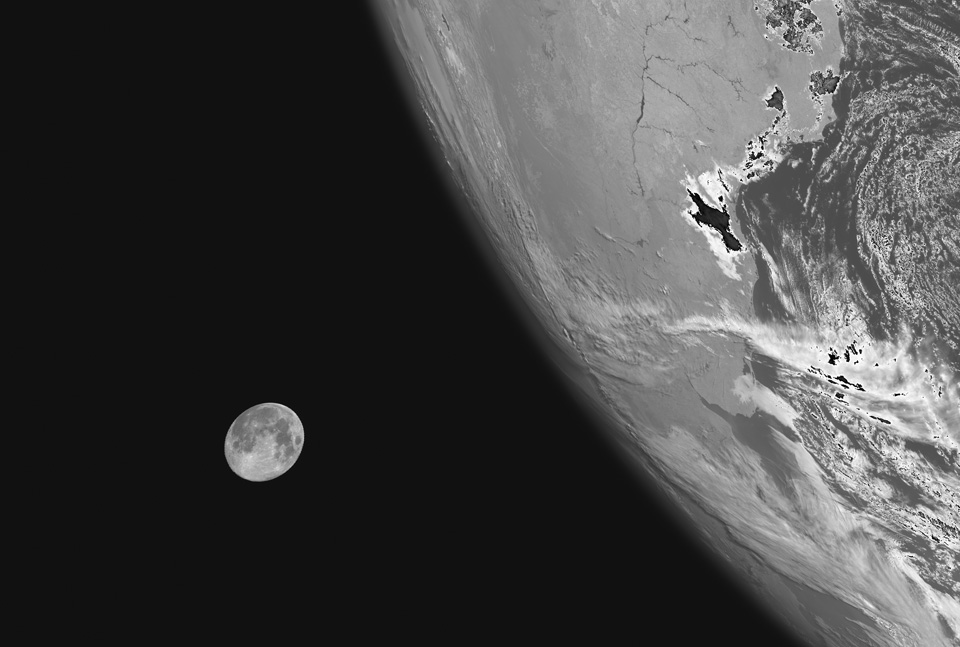 Фото от европейского метеоспутника MSG-3