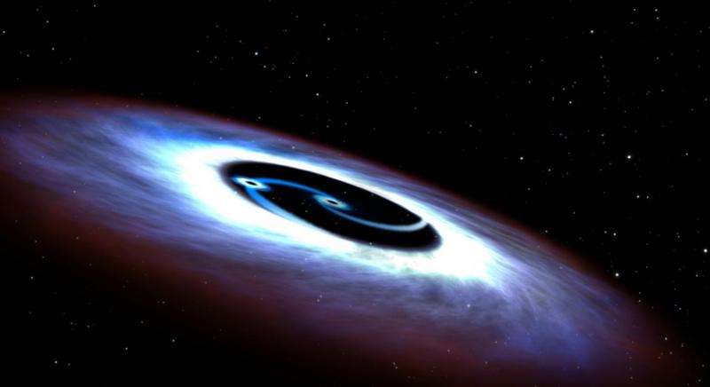 Астрофизики нашли сверхмассивные черные дыры в центре ближайшего квазара