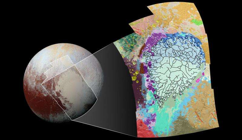 Геология Плутона на карте