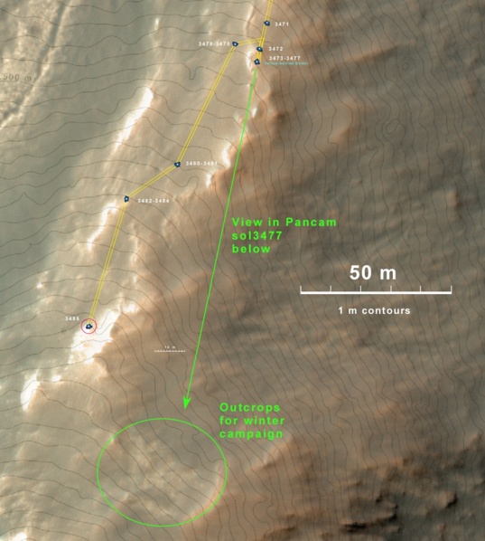 "Оппортьюнити" исследует новые горизонты на Марсе
