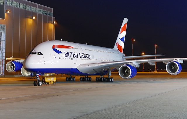 Выкачен первый окрашенный Airbus A380 для British Airways