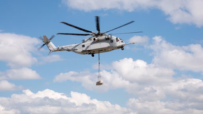 Вертолет CH-53K King Stallion успешно прошел первое испытание подъема тяжелого груза