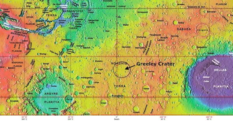 Марсианский кратер назван в честь покойного профессора ASU Рональда Грили