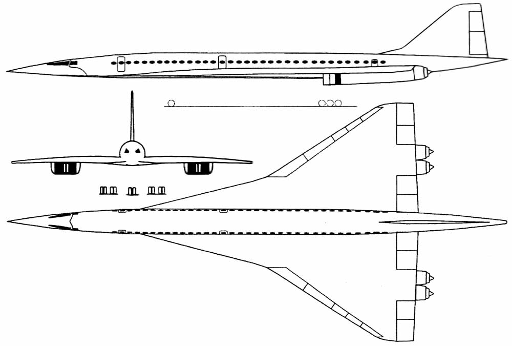 Ту-244. Cверхзвуковой пассажирский самолет