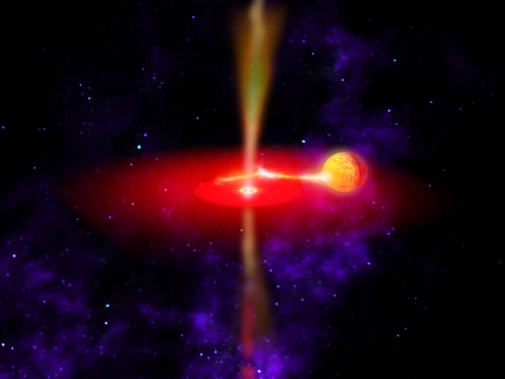Пожирая звезды, сверхмассивные черные дыры становятся еще массивней