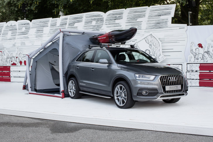 Практичная палатка для автотуриста от Audi и Hemiplanet