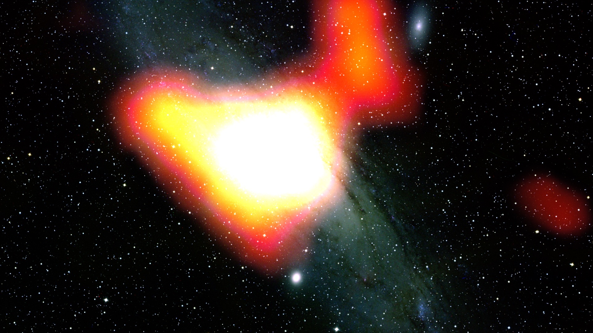 Телескоп нашел возможную темную материю в Андромеде