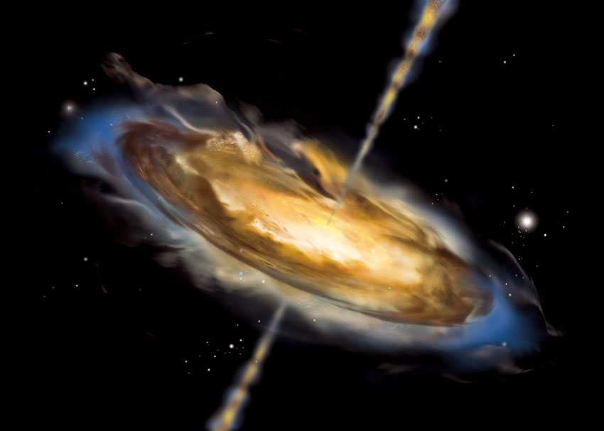 Астрофизики наблюдали за питанием черной дыры