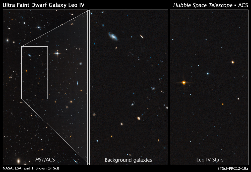 Хаббл подглядывает за соседними галактиками