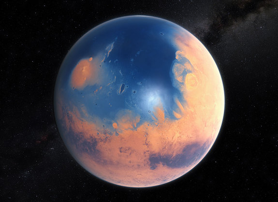 Как мог выглядеть Марс в прошлом?