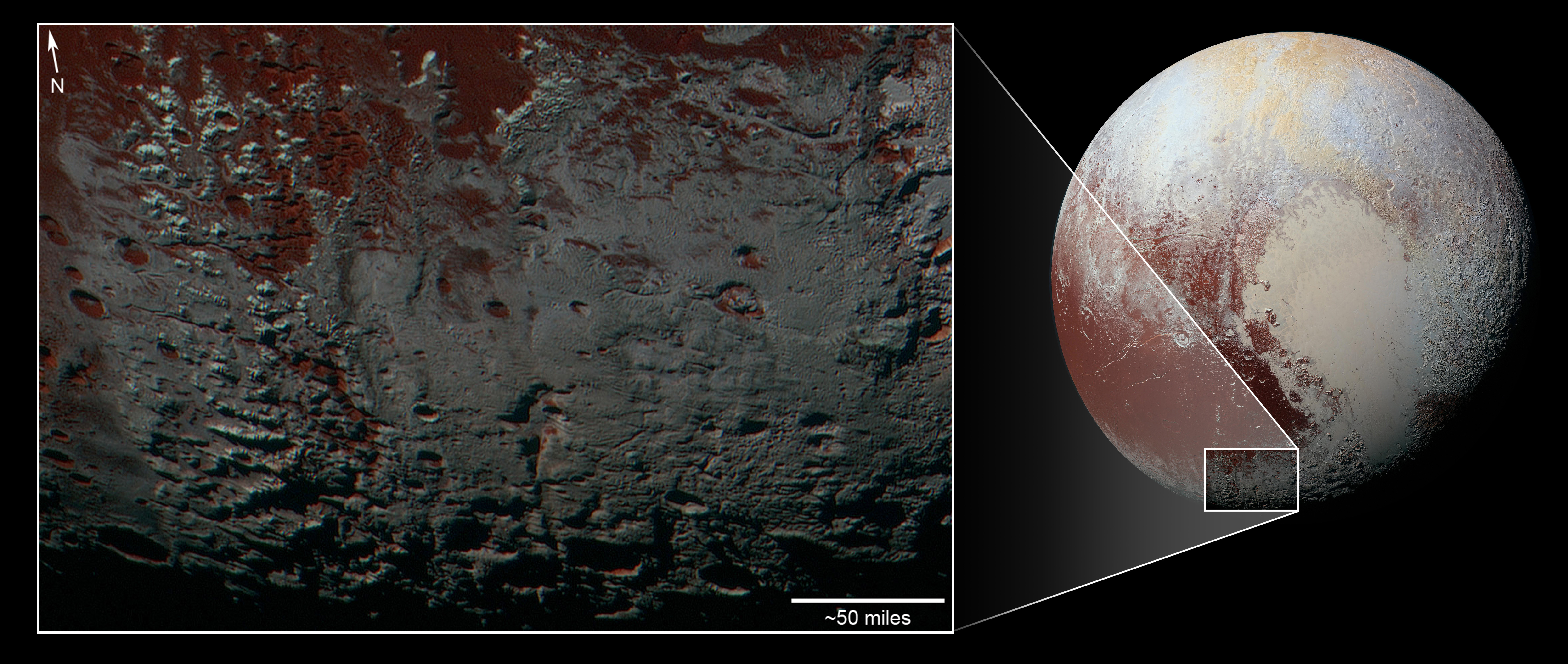 Метановый лед на Плутоне