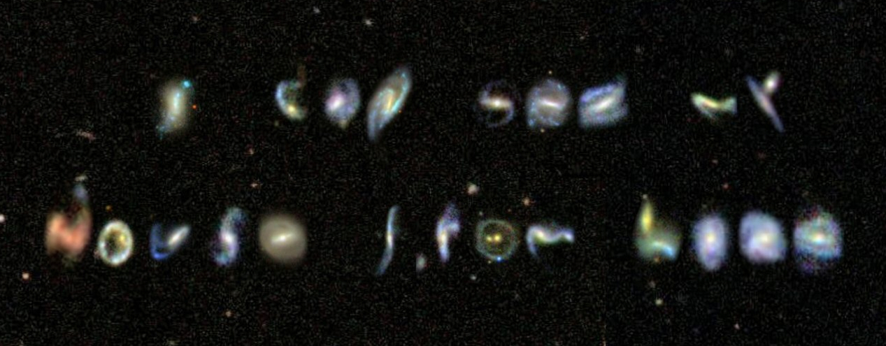 Межгалактический «алфавит»: найдены галактики, напоминающие буквы алфавита
