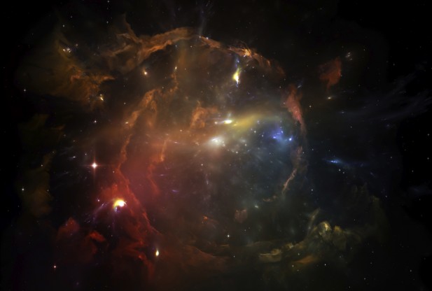 Черная дыра при рождении Вселенной