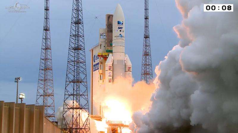Второй запуск Ariane 5 в 2015 году прошел успешно