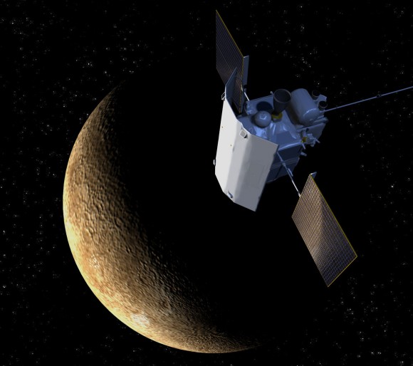 MESSENGER находится в 100 км над поверхностью Меркурия