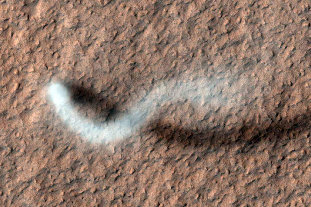 Миллионы пылевых бурь на Марсе