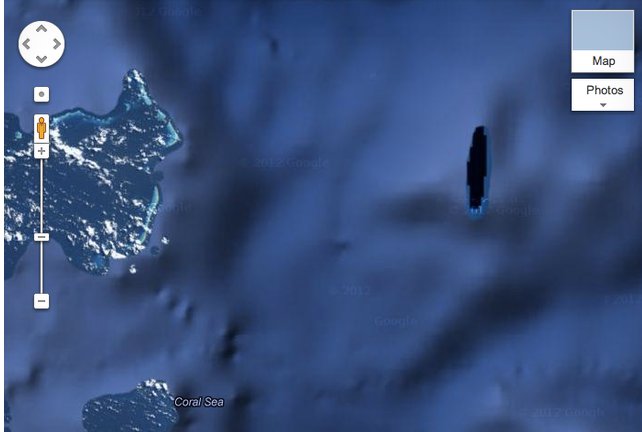 Остров, который есть на картах Google, не существует