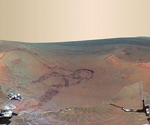 Оппортьюнити преодолел барьер 37 километров по Марсу