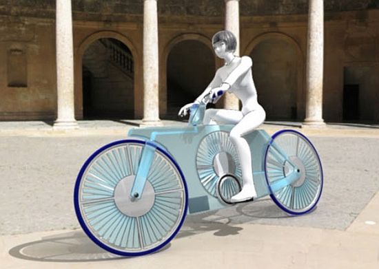 Miss Courant D’air - велосипед с ветряными турбинами