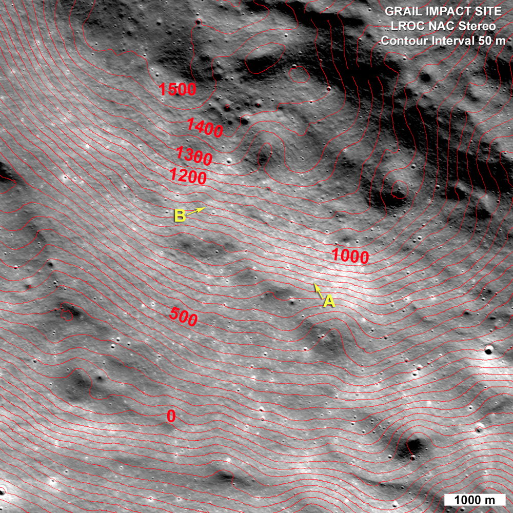 LRO снимает свежие кратеры на поверхности Луны
