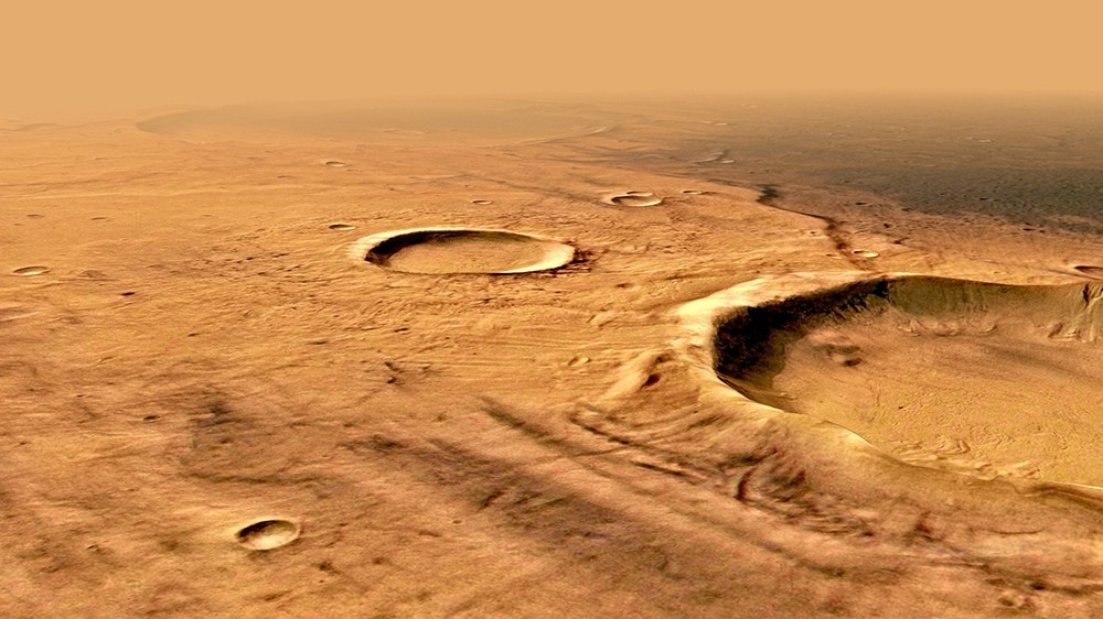 Длительные штормы по всей планете заполнили озера и реки на древнем Марсе