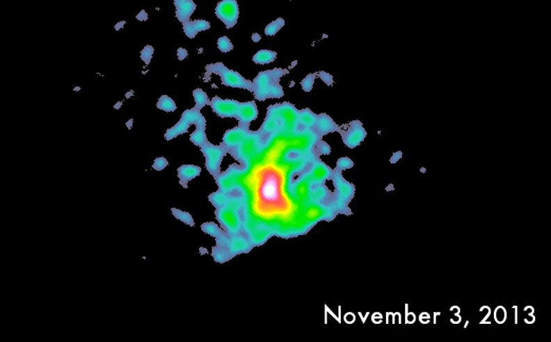 Чандра сфотографировала комету ISON в рентгеновском диапазоне