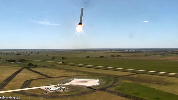 Видео последнего тестового полета ракеты "Grasshopper" от SpaceX