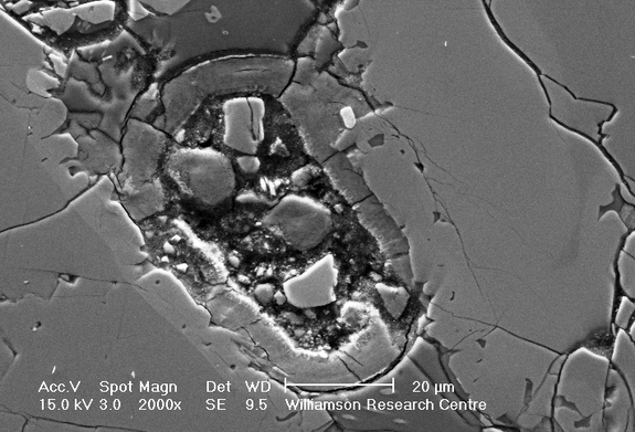Ученые исследуют загадочную клеточноподобную структуру в метеорите с Марса