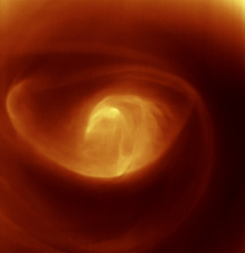 КА "Венера-Экспресс" сфотографировал бушующий шторм