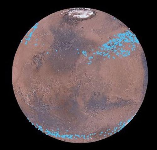 На Марсе спрятаны пояса ледников, состоящие из замерзшей воды
