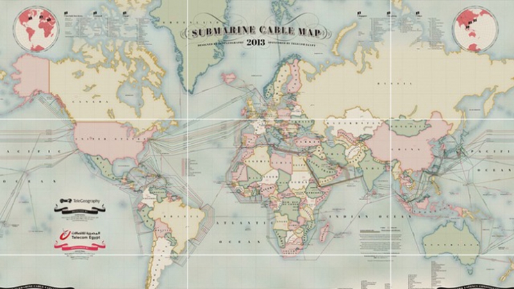 Паутина-монстр, охватившая весь мир: карта Submarine Cable Map