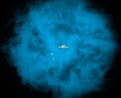 Галактику Млечный путь окружает гигантское облако газа