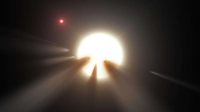 Фрагменты кометы лучше всего объясняют таинственное затемнение звезды