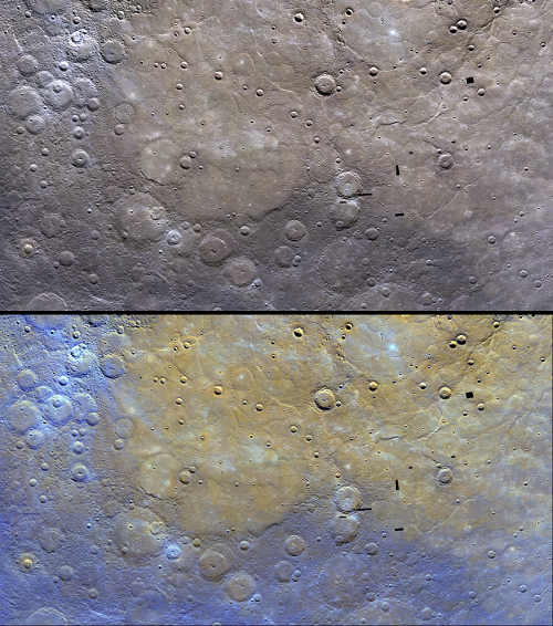 Удивительная поверхность Меркурия схожа с редкими метеоритами