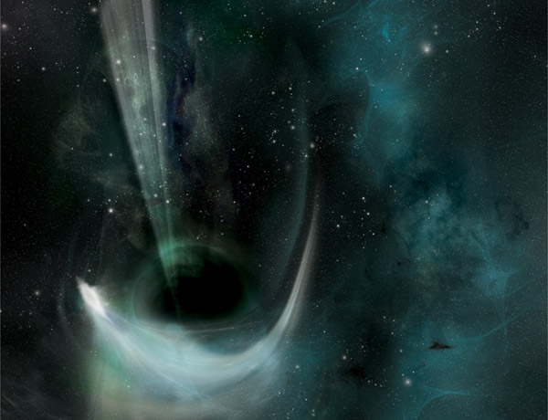 Черную дыру поймали звездные течения