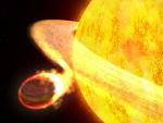 Хаббл обнаружил звезду, съедающую планету