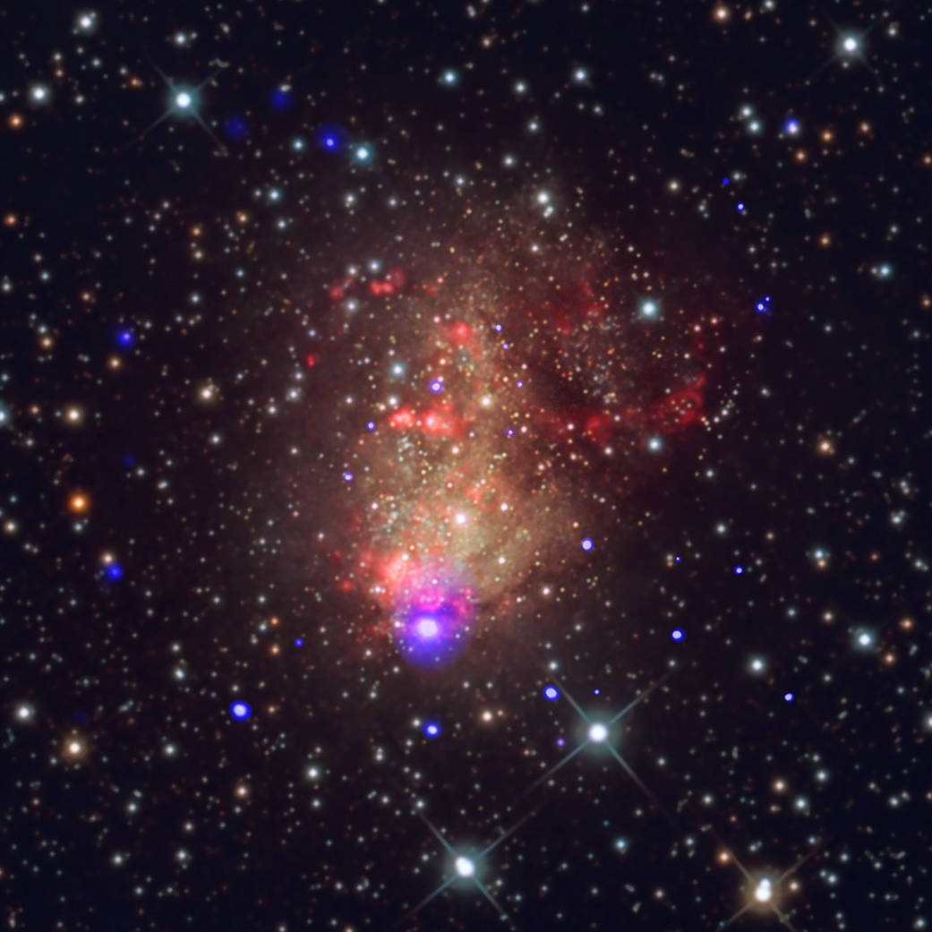 Астрономы удивились галактике с мощным звездообразованием