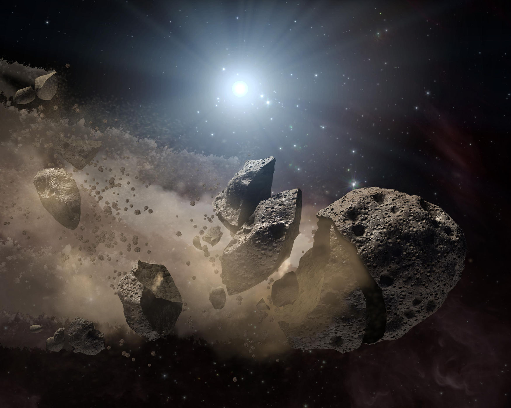 Астероид, который распадется на части