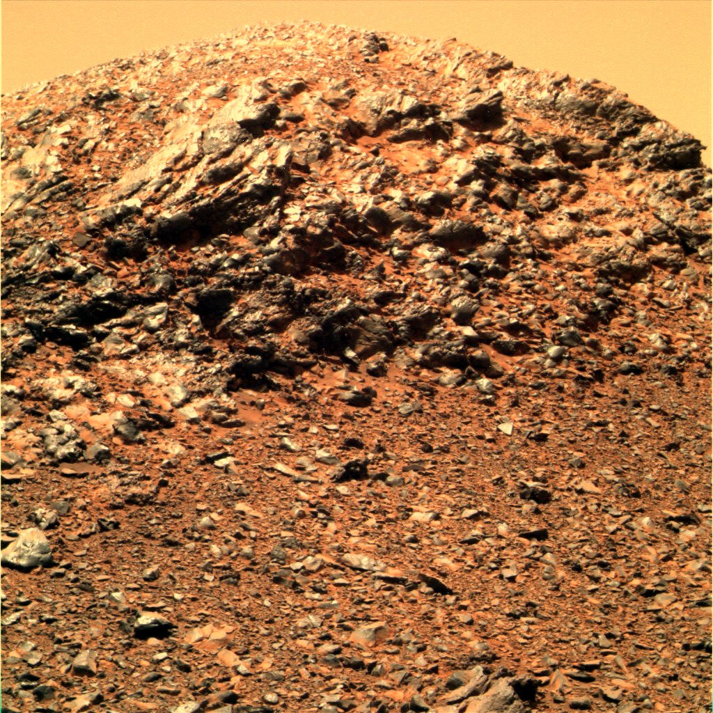 Удивительный марсианский горный хребет от Opportunity