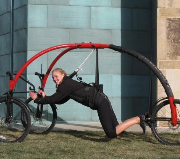 Street Flyer - смелый концепт велосипеда без сиденья