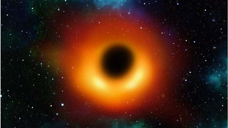 Первое обнаружение света из-за черной дыры