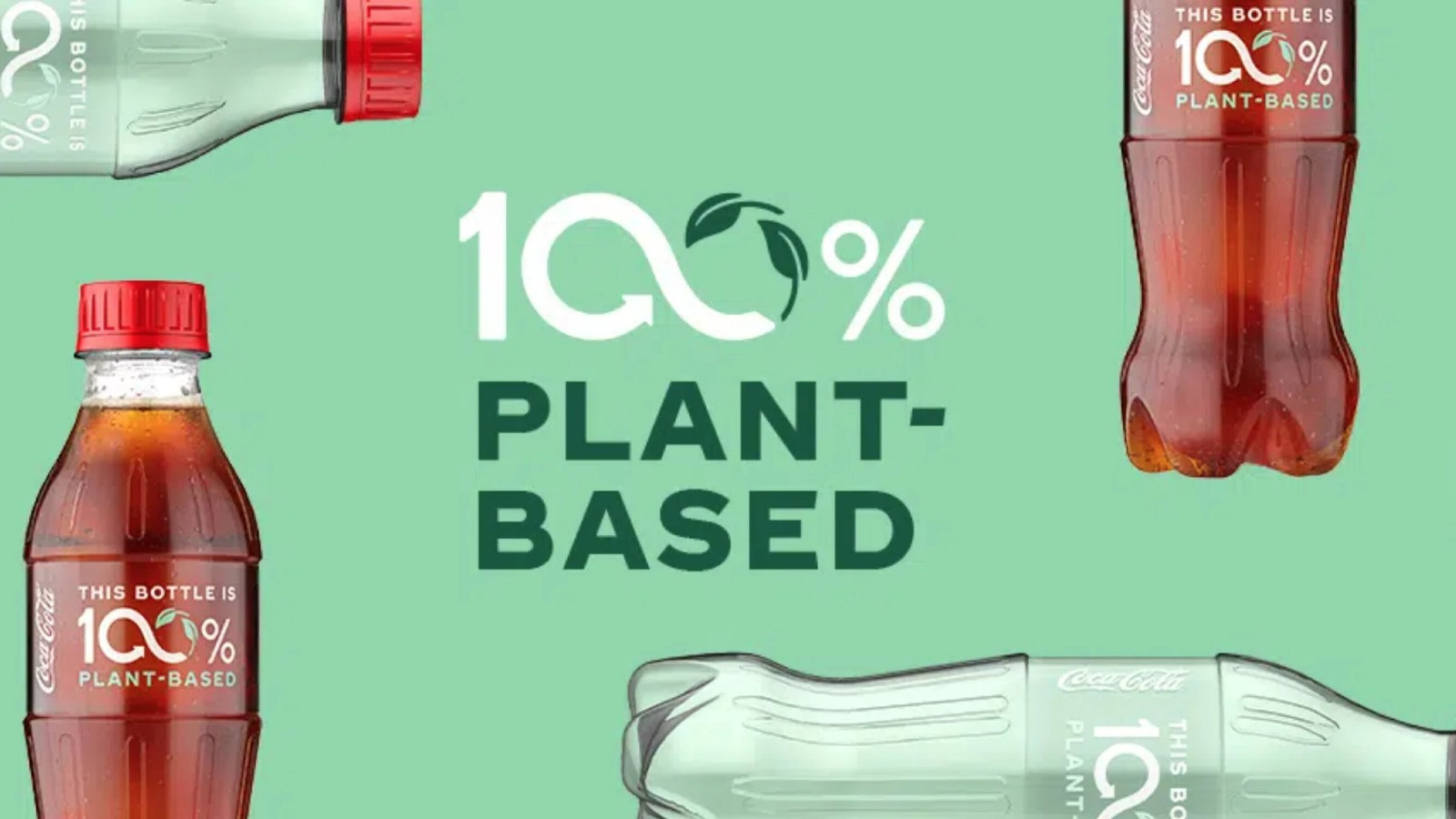 Coca Cola выпускает бутылку из 100% пластика растительного происхождения