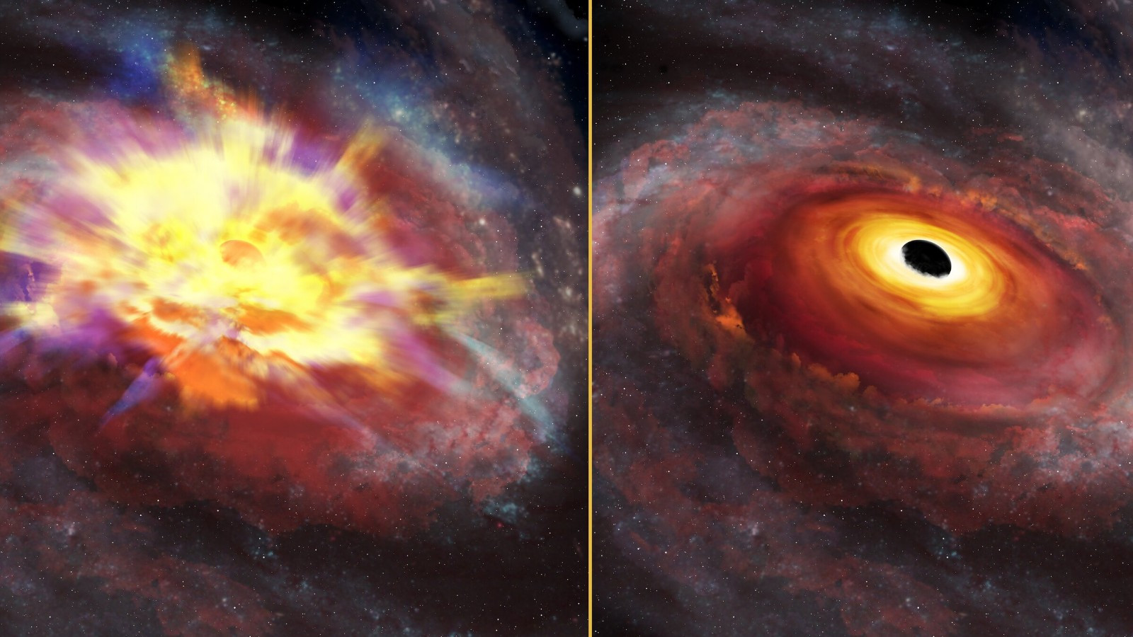 Астрономы обнаружили очень энергичный поток из далекого квазара