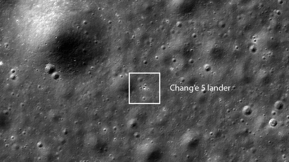 Корабль НАСА обнаружил китайский Chang'e 5 на Луне
