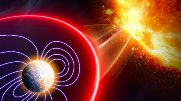 Влияние солнечных вспышек на магнитосферу Земли