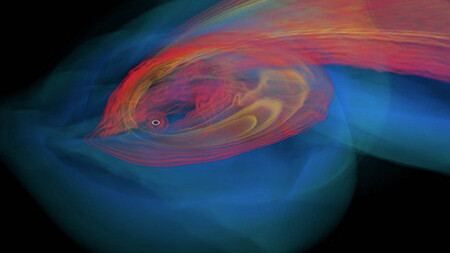 Наблюдения черной дыры, пожирающей звезду, показали быстрое формирование диска